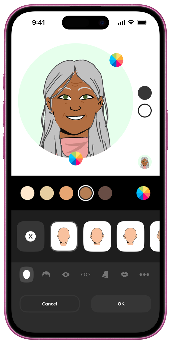 TextingStory avatar builder